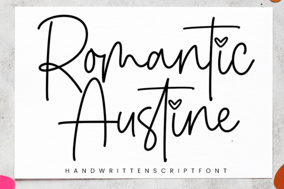 Romantic Austine Font Poster 1