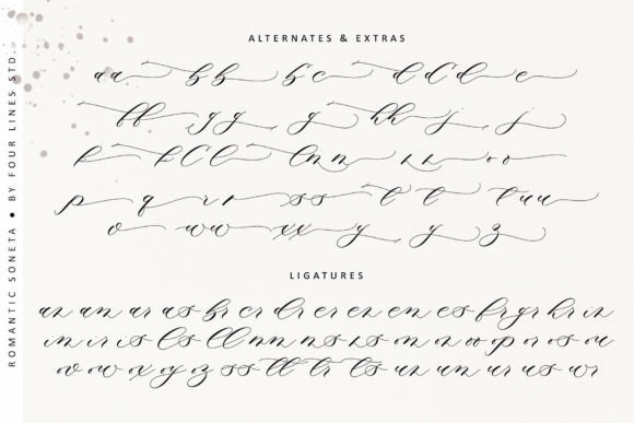 Romantic Soneta Font Poster 13