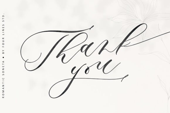 Romantic Soneta Font Poster 14