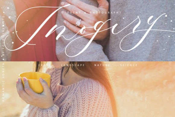 Romantic Soneta Font Poster 4