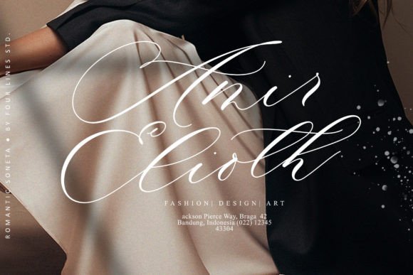 Romantic Soneta Font Poster 5