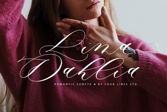 Romantic Soneta Font Poster 6