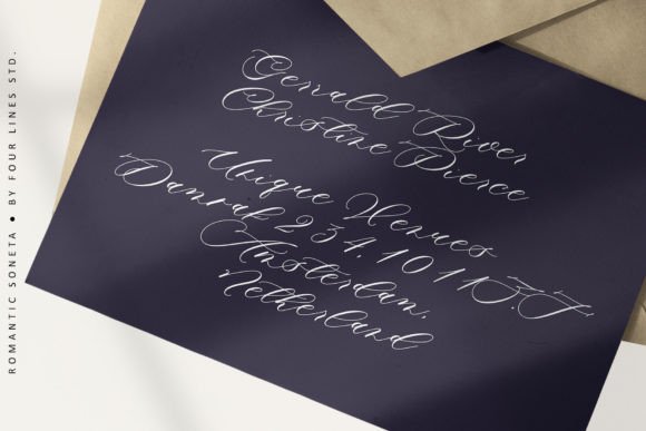 Romantic Soneta Font Poster 7