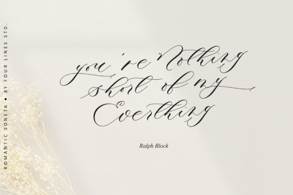 Romantic Soneta Font Poster 10
