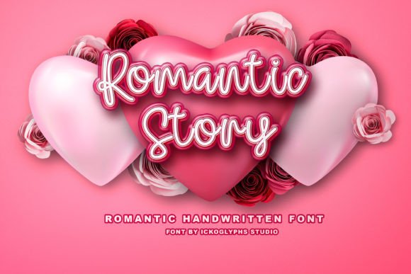 Romantic Story Font Poster 1