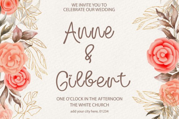 Romantic Story Font Poster 3