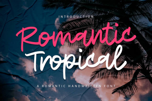 Romantic Tropical Font Poster 1