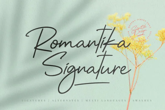 Romantica Signature Font Romantica Signature Font Poster 1