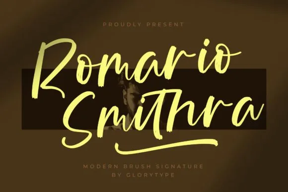 Romario Smithra Font Romario Smithra Font Poster 1