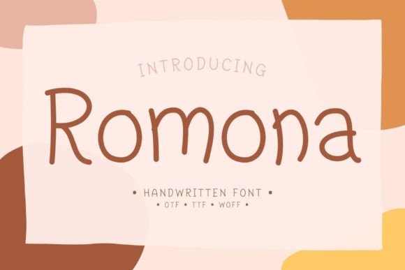 Romona Font Poster 1