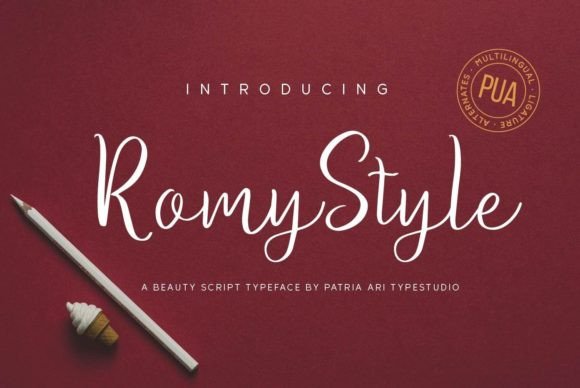 Romy Style Font Poster 1