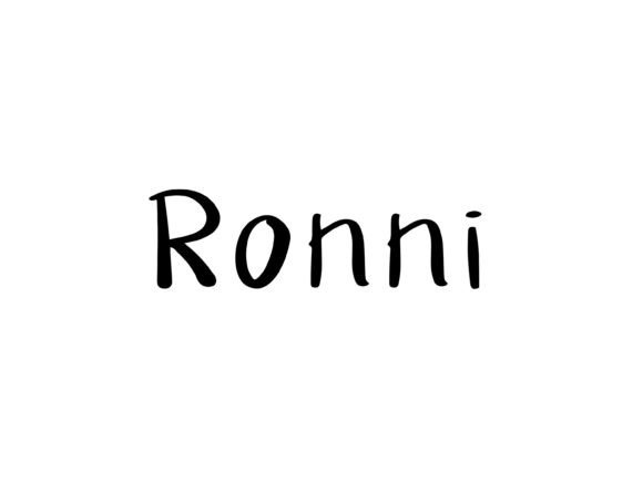 Ronni Font Poster 1