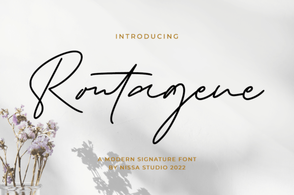 Rontagene Font Poster 1