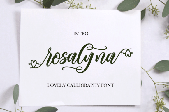 Rosalyna Font Poster 1