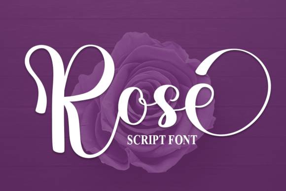 Rose Font Poster 1