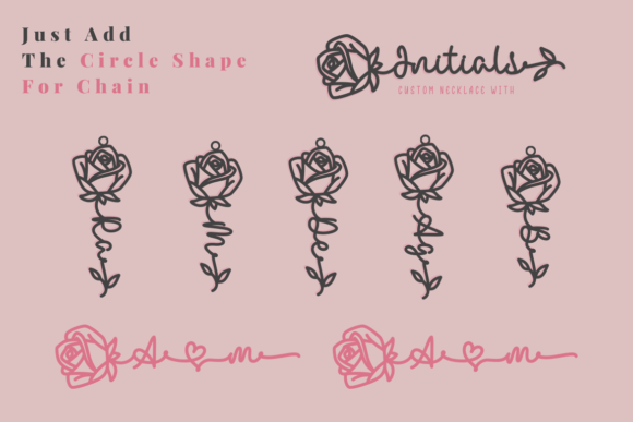 Rose Birth Flower Duo Font Poster 3