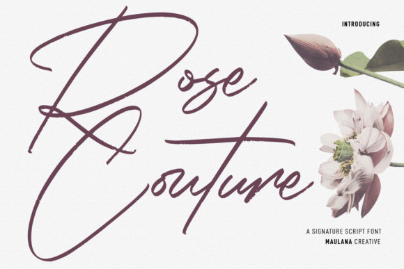 Rose Couture Font Poster 1