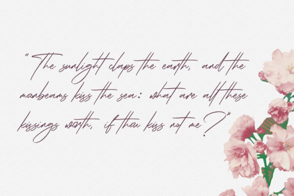 Rose Couture Font Poster 2