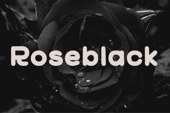 Roseblack Font Poster 1