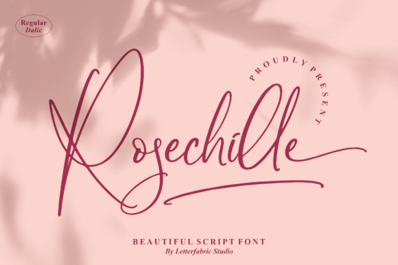 Rosechille Font Poster 1