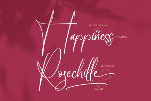 Rosechille Font Poster 12