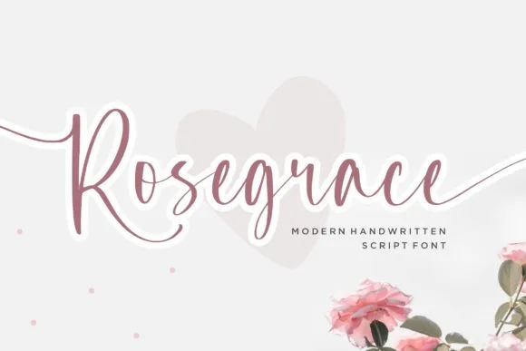 Rosegrace Font Rosegrace Font Poster 1