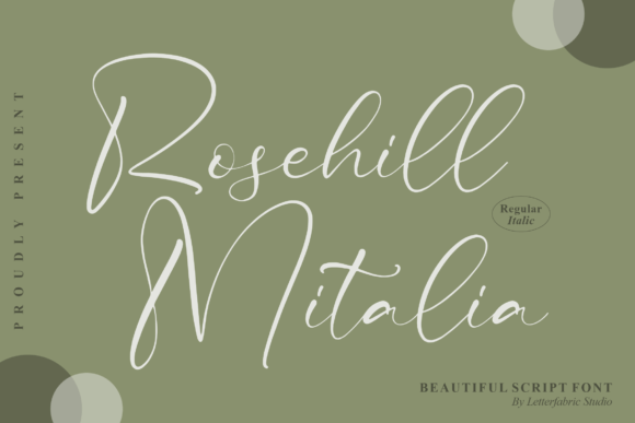 Rosehill Mitalia Font Poster 1