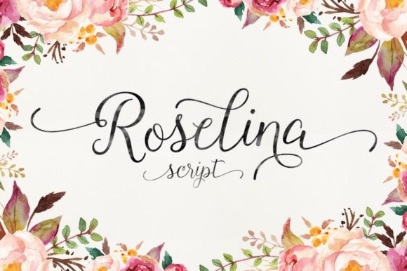 Roselina Font Poster 1