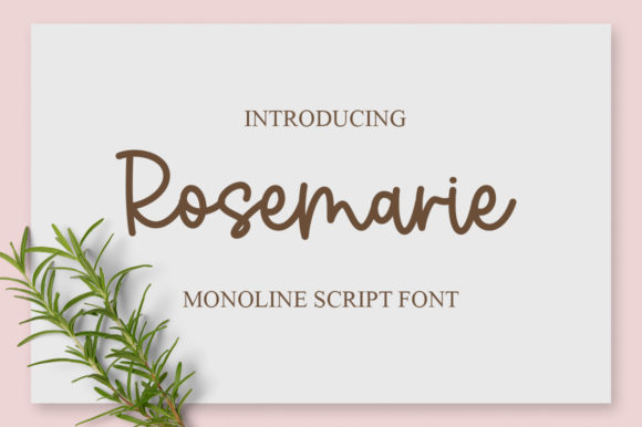 Rosemarie Font Poster 1