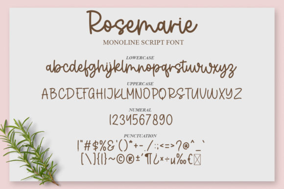 Rosemarie Font Poster 5