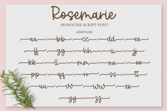 Rosemarie Font Poster 6