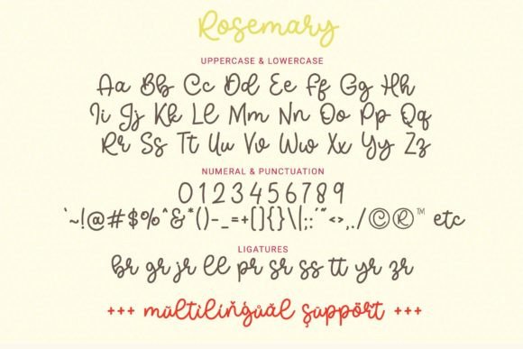 Rosemary Font Poster 8