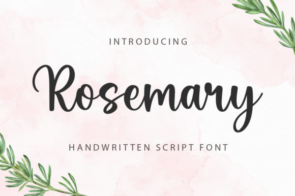 Rosemary Font Poster 1