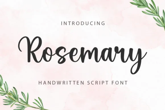 Rosemary Font Rosemary Font Poster 1