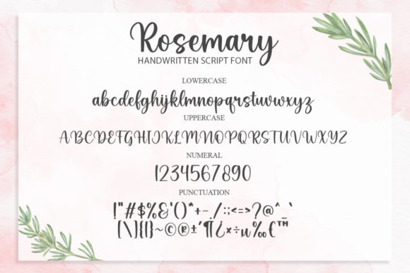 Rosemary Font Poster 6