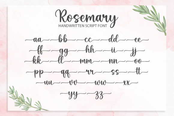 Rosemary Font Poster 7