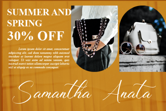 Rosemary Carolina Font Poster 3