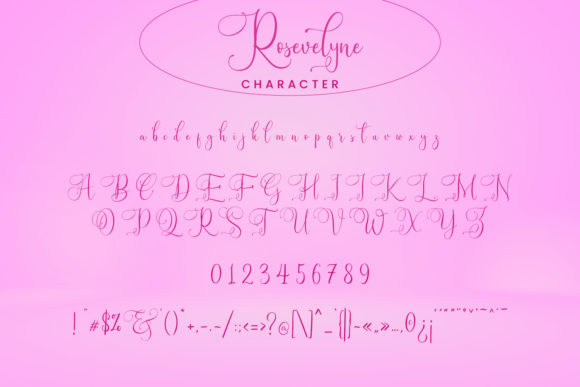 Rosevelyne Font Poster 6