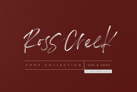 Ross Creek Font Poster 1