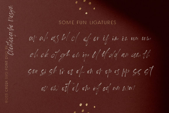 Ross Creek Font Poster 6