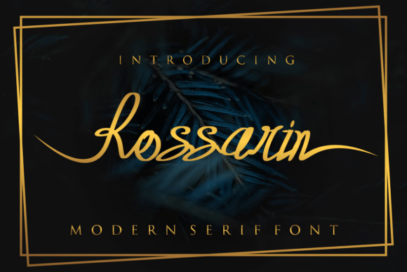 Rossarin Font Poster 2