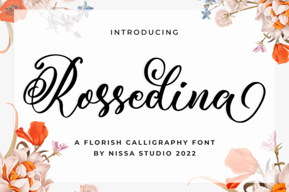 Rossedina Font Poster 1