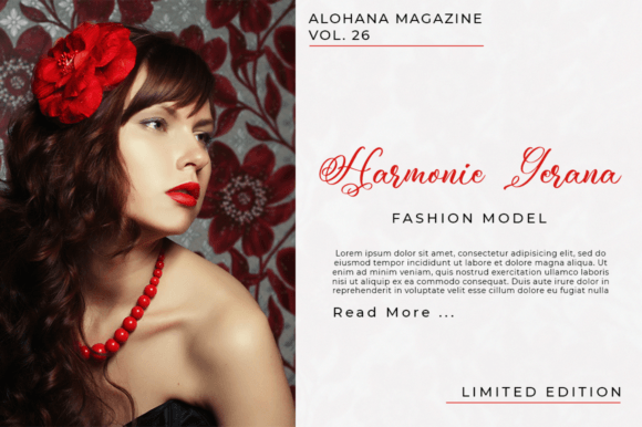 Rossedina Font Poster 3