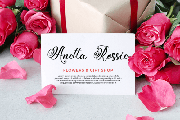 Rossedina Font Poster 7