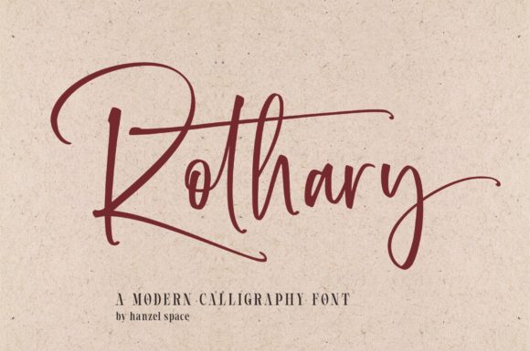 Rothary Font Poster 1