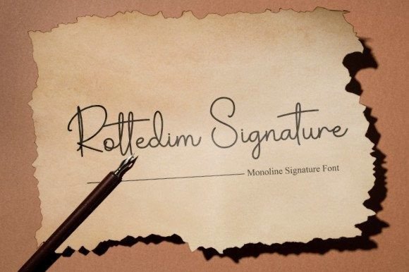 Rottedim Signature Font Poster 1
