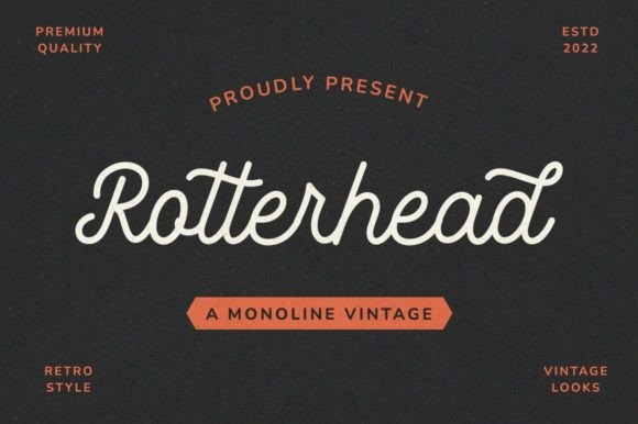 Rotterhead Font Poster 1