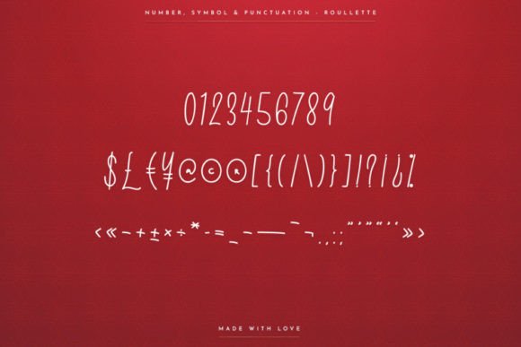 Roullette Font Poster 10