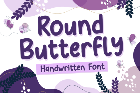 Round Butterfly Font