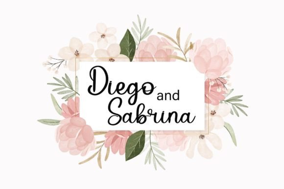 Royal Wedding Font Poster 2